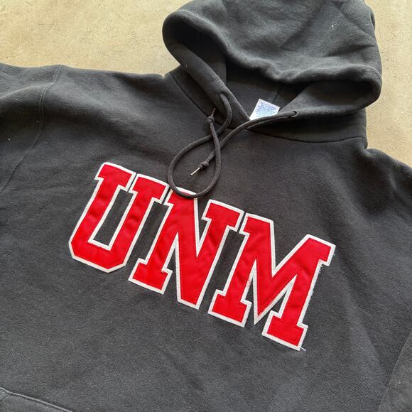 Vintage Russell Athletic UNM New Mexico Lobos Hoodie Pullover Sweatshirt Sz M - Picture 4 of 4